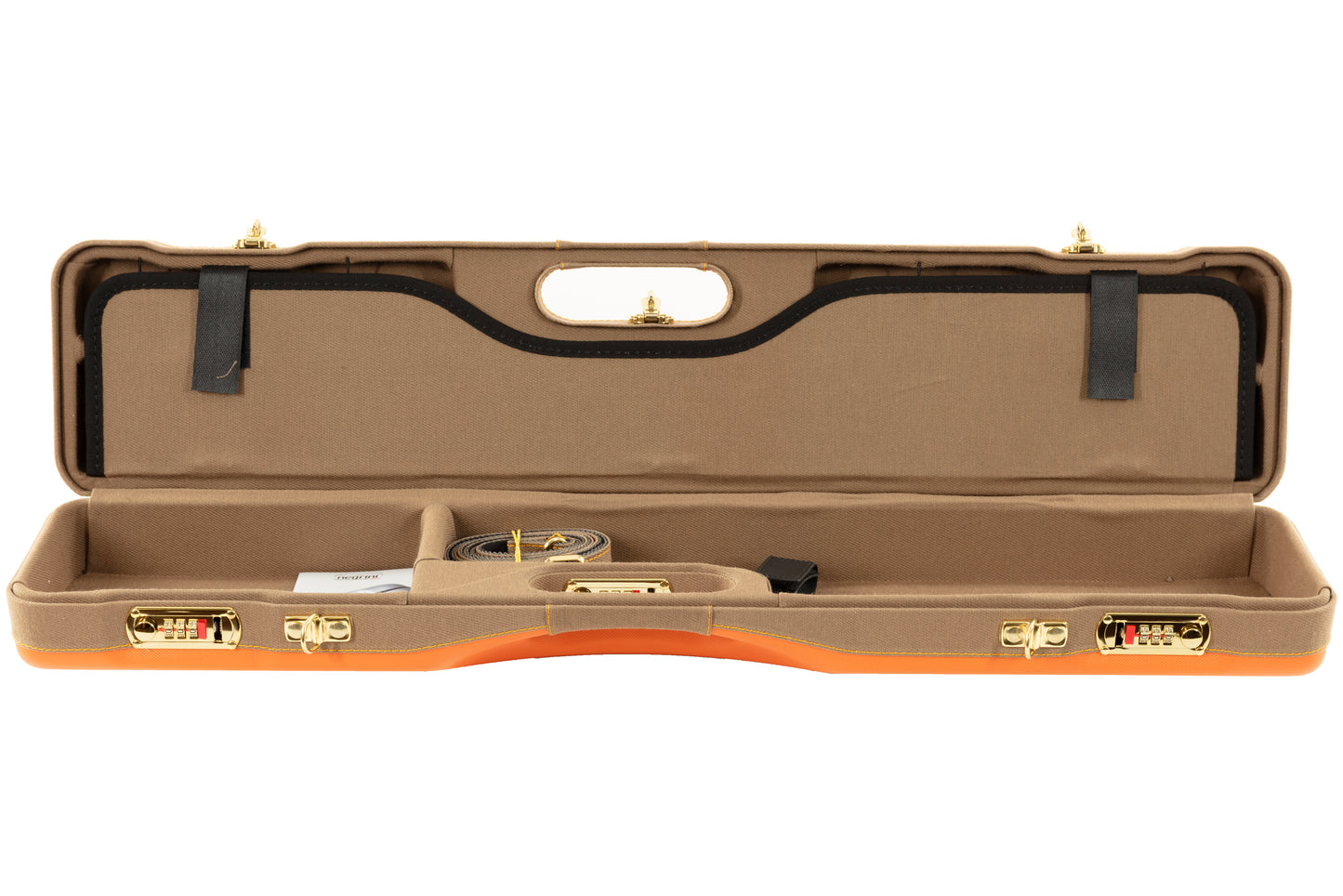NEGRINI CASE | 16405 COMPACT UPLANDER | 1 O&U OR SXS / 1 LOW RIB BARREL UP TO 30" | BLAZE / KHAKI