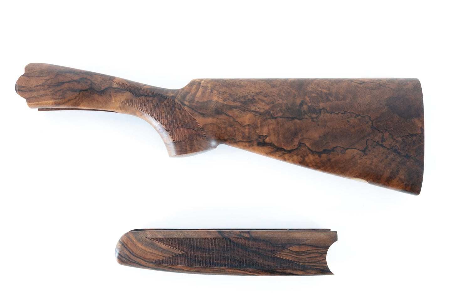 SOLD - Beretta 686/687 20GA Left Hand Field Wood Set | 1 3/8" x 2 1/8" | SN#: 24B-0431