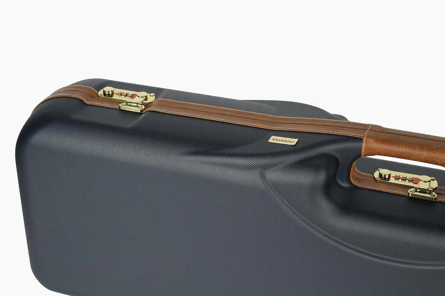 NEGRINI ACCESSORIES | NEGRINI CASE | 1646 SPORTING & HUNTING | 1 O&U OR SXS / 3 MEDIUM RIB BARRELS UP TO 32" | NAVY / TOBACCO LEATHER / NAVY