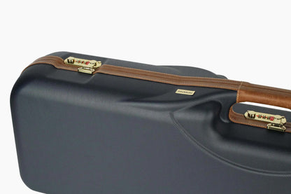 NEGRINI ACCESSORIES | NEGRINI CASE | 1646 SPORTING & HUNTING | 1 O&U OR SXS / 3 MEDIUM RIB BARRELS UP TO 32" | NAVY / TOBACCO LEATHER / NAVY