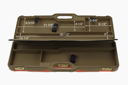NEGRINI ACCESSORIES | NEGRINI CASE | 1670 UPLANDER | 2 O&U OR SXS / 2 LOW RIB BARREL UP TO 28" | BLAZE / KHAKI