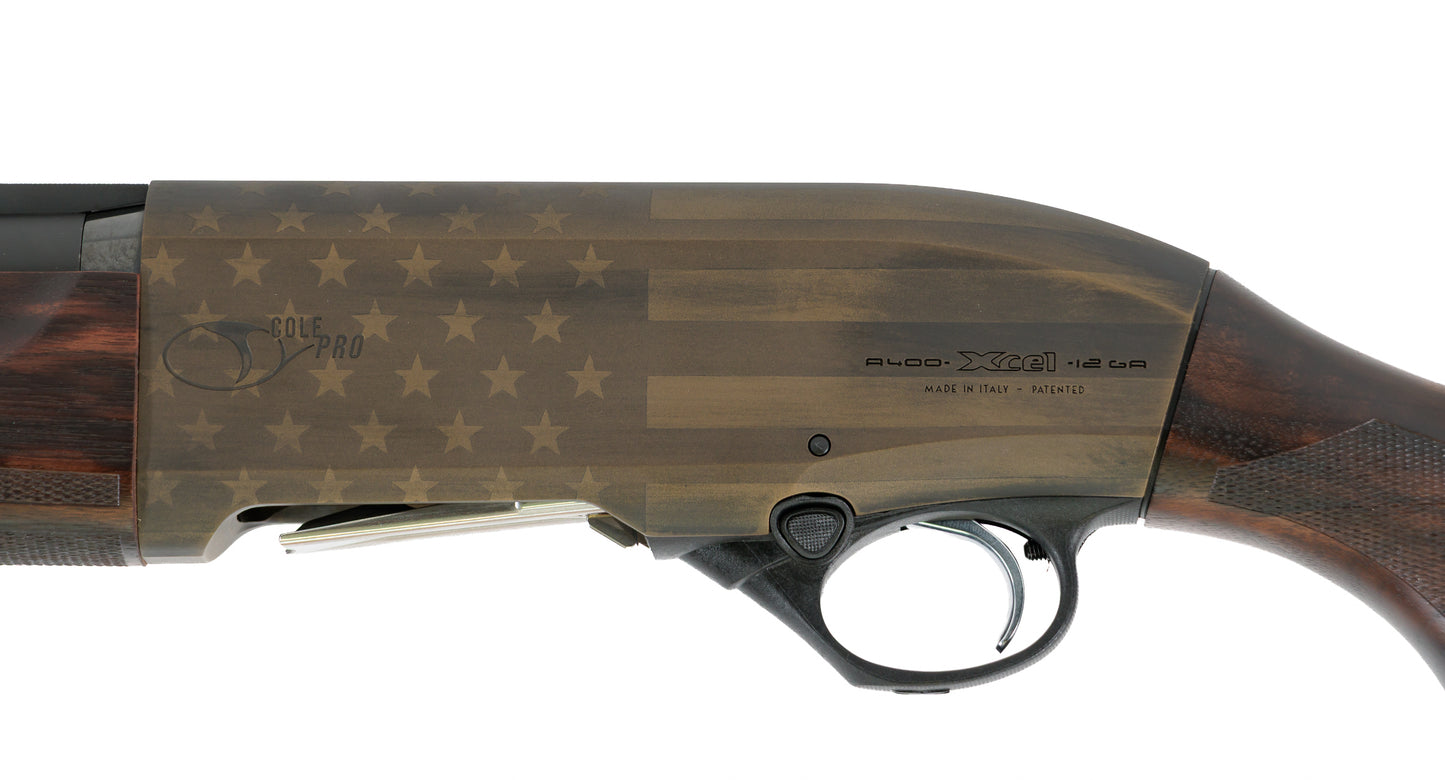 Cole Pro Bronze Battleworn Flag A400 Sporting Shotgun | 12GA 30" | SN#: MA071628