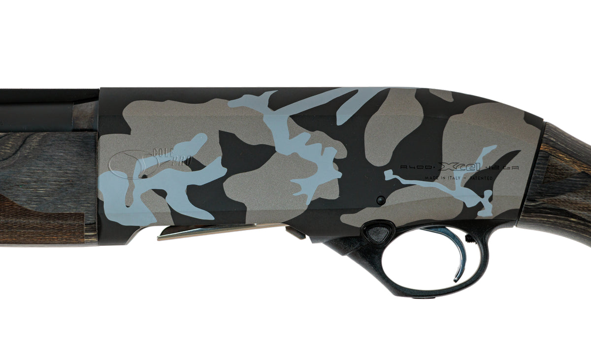 Cole Pro Beretta A400 XCEL Monochrome camo with Black Laminate | 12ga 30" | SN#: MA071401